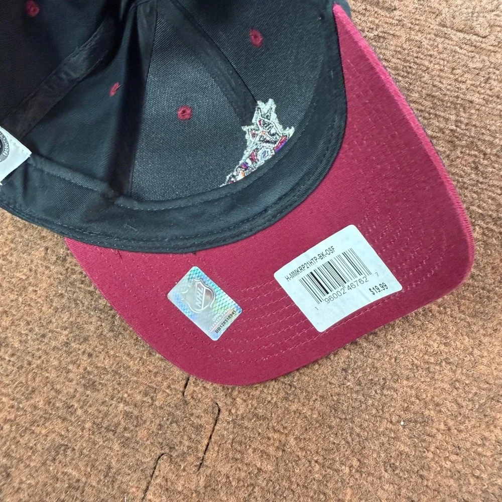 A+ Fan Favorite Arizona Coyotes NHL Kachina Snapback Hat Black Burgundy OSFM